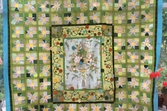 Quilt made by Anne Varley in Spring 2017 and entered into Pantone Greenery competition